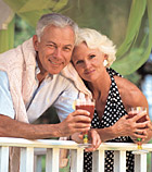 photo of mature couple on vacation